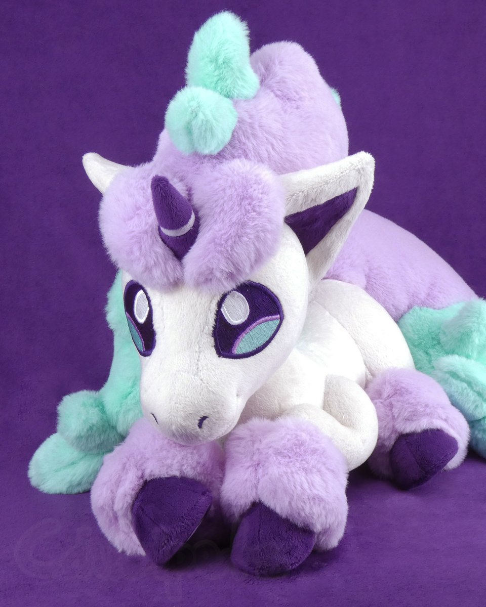 She is looking for a home, PM for more info 
What do you think? do you love her as much as I do? Please share with your friends 🦄💖
#ponyta #pokemon #galarianponyta #pokemonart #pokemongo  #ponyplush #plushart #pokemonswordshield #galar #swordandshield #unicorn #galarregion