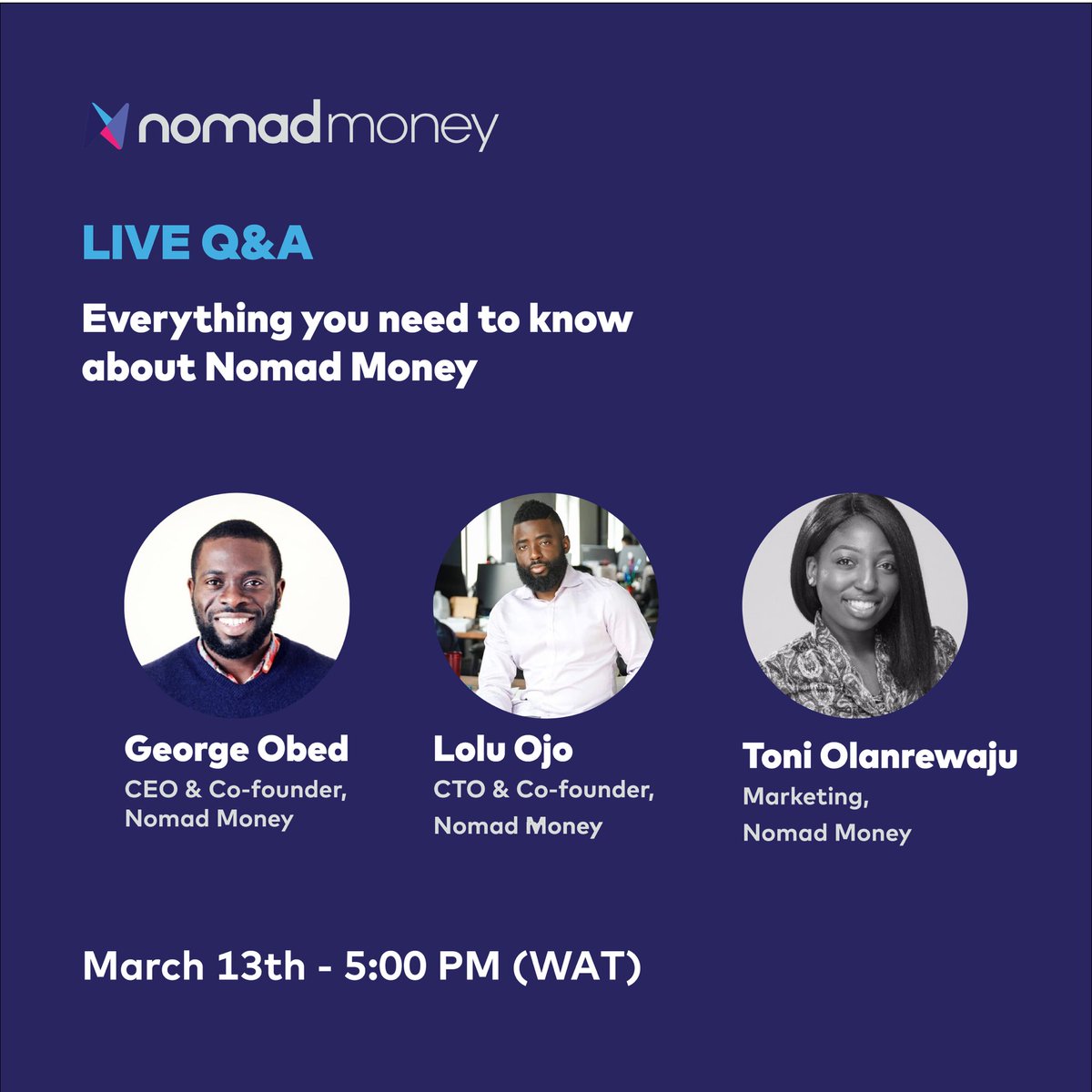 nomadmoneyapp's tweet photo. Register here: https://t.co/67ZgtPsI32 https://t.co/6xELdYnBiB