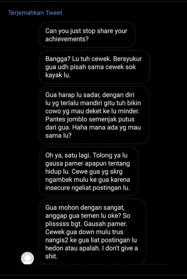 aMrazing's tweet photo. Kalo ada cowok yang insecure dengan achievement kalian, mau itu gaji gede, jabatan bagus, prestasi kece, don’t ever blame yourself for being successful and they’re not.

Like Astrid said: it’s not my job to make you feel like a man. I can’t make you something you’re not. https://t.co/qjrjJBKrt0