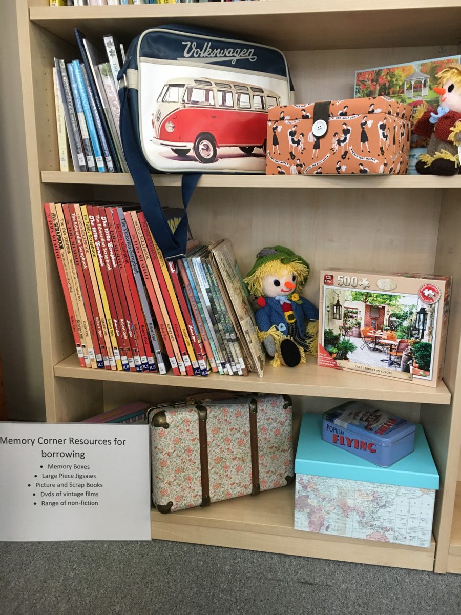 Aldeburgh Scarecrow has been showing his nephew our Memory Corner. Anyone caring for family members who need support for their memory might find these resources useful. Available for loan from the library; help us to keep supporting our community this way.
#SuffolkLibrariesDay