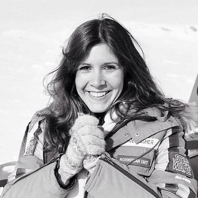 adrianpgibson's tweet photo. It’s Fisher Friday 🚀
#carriefisher #princessleia #starwars #empirestrikesback #planethoth #icon #hero https://t.co/zA2TM9XQVz