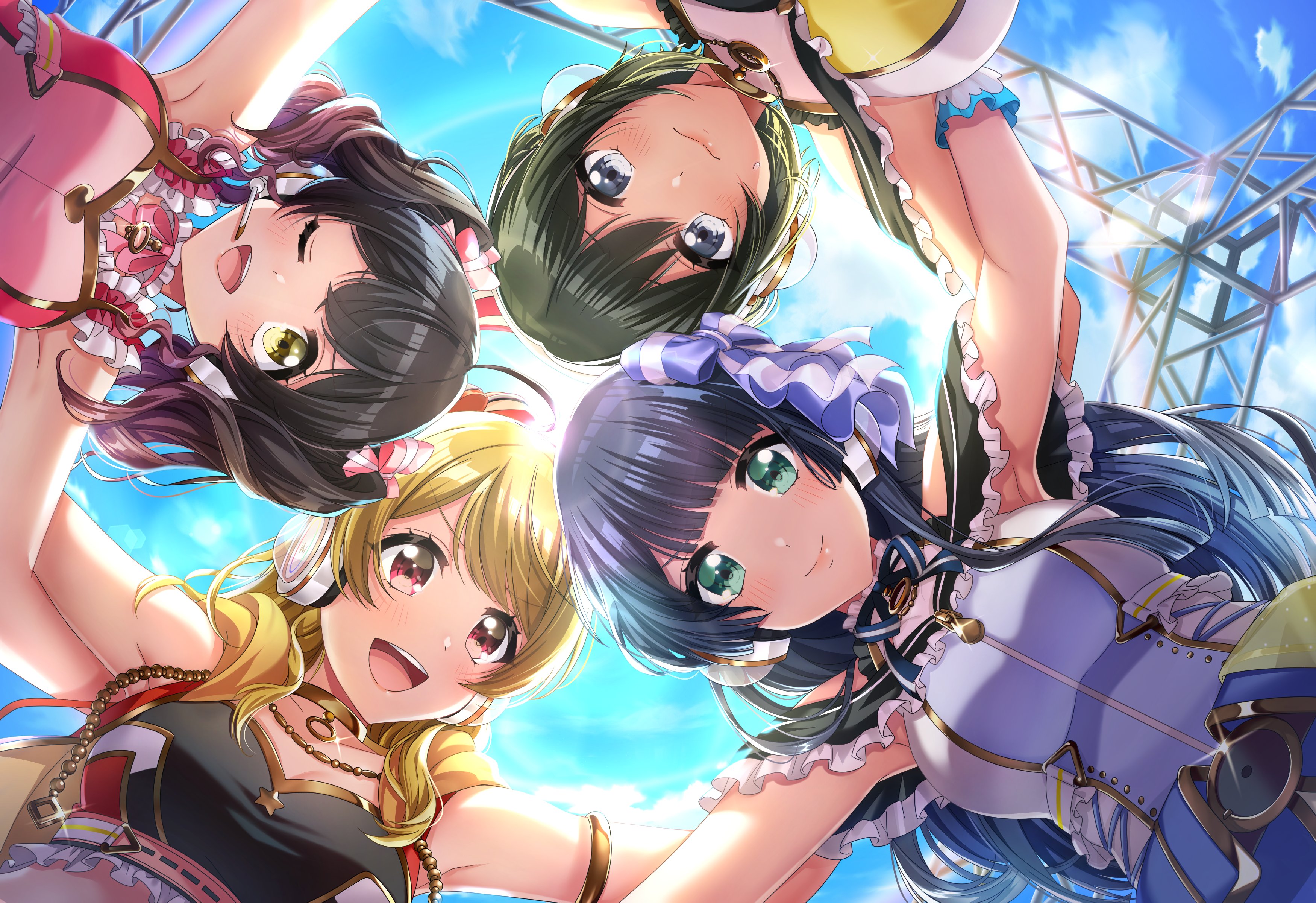 D4DJ ジャージ フリーサイズ ブシロード 愛本りんく 明石真秀 大鳴門むに 1月22日(金)放送！TVアニメ「D4DJ First Mix」第12話場面カット