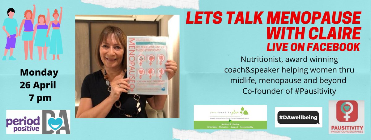 TatiannaZorina's tweet photo. Excited to virtually invite these two inspirational ladies back to @dundee_angus to talk all things #menopause! We will have live chats on our Facebook page #DAPeriodPositive so please join in conversation @DA_wellbeing @Pausitivity2 @LizzieCarrEllis @YourNewLifePlan #pausitivity https://t.co/FnFVQS2dUh