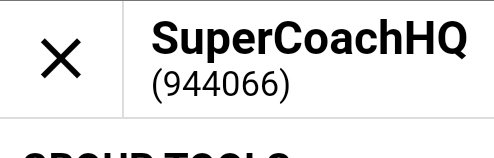 Our Group Code! 
Get amongst it.
#SuperCoach