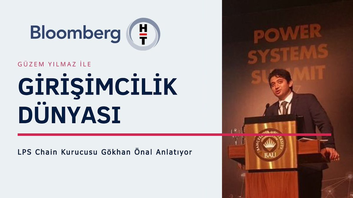 LpsChain Kurucusu Gökhan Önal 15 Mart Pazartesi günü saat 12:30'da Güzem Yılmaz Ertem'in sunduğu Girişimcilik Dünyası programına konuk olacaktır.
#sibergüvenlik #verigüvenliği #blokzincir #bloombergtv