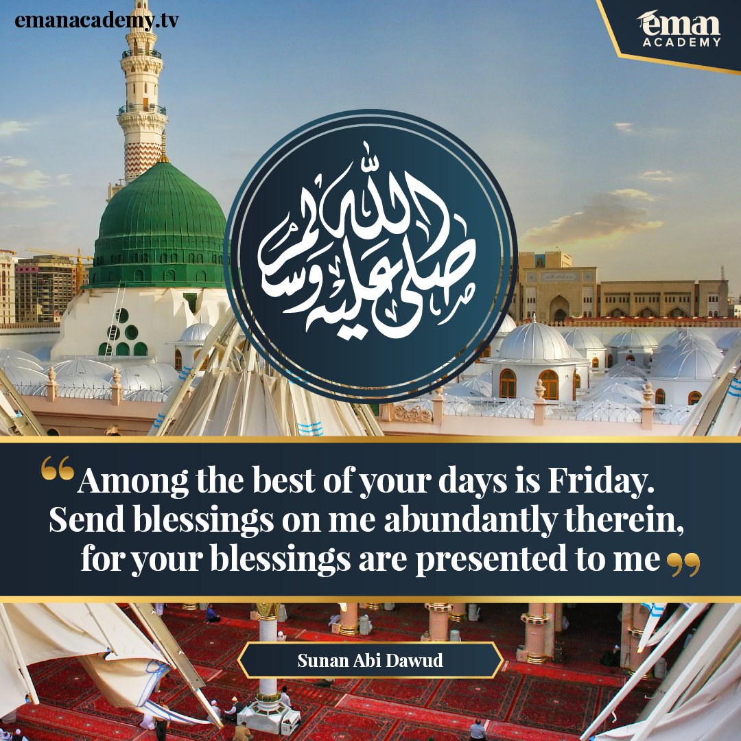 emanacademytv's tweet photo. Don't forget to send Salawat!
⁣
MAKE SURE TO SIGN UP FOR EMAN ACADEMY WITH OUR SPECIAL PROMO TO GET YOUR FIRST MONTH FREE! USE CODE 'RAMADAN' AT https://t.co/b8MgneDjR3⁣
⁣
#Islam #Muslim #Jummah #Jumuah #Friday #Salah #TheProphet #EmanAcademy #StudyIslam #IslamicReminder https://t.co/kgWleDRsIh