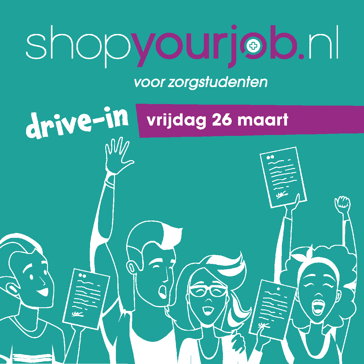 Bijna afgestudeerd? Shop your job! Op vrijdag 26 maart maak je coronaproof kennis met 10 Gelderse zorgorganisaties. Wandel, fiets of rijd langs de drive-in en ga naar huis met een uitnodiging voor een verdiepend gesprek! 

Informatie en aanmelden: bit.ly/2N1T6wG!