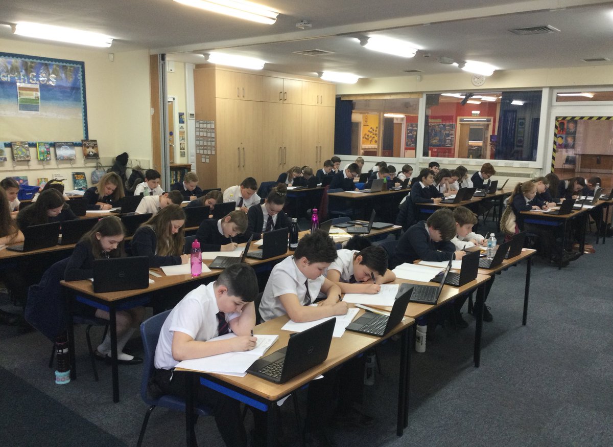 Our studious year sixes are working very hard on their new laptops this morning 👩‍💻👨‍💻. Thank you <a href="/CrodaSTEM/">Croda STEM</a> and our fantastic parents for their kind donations. ‘If you believe it can’t be done, please don’t visit our academy as we are busy doing it...’ #teamcroxby