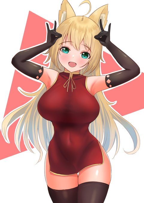 キツネっ子マキマキ #弦巻マキ #VOICEROID #チャイナドレス #狐耳 #ケモミミ #女の子  