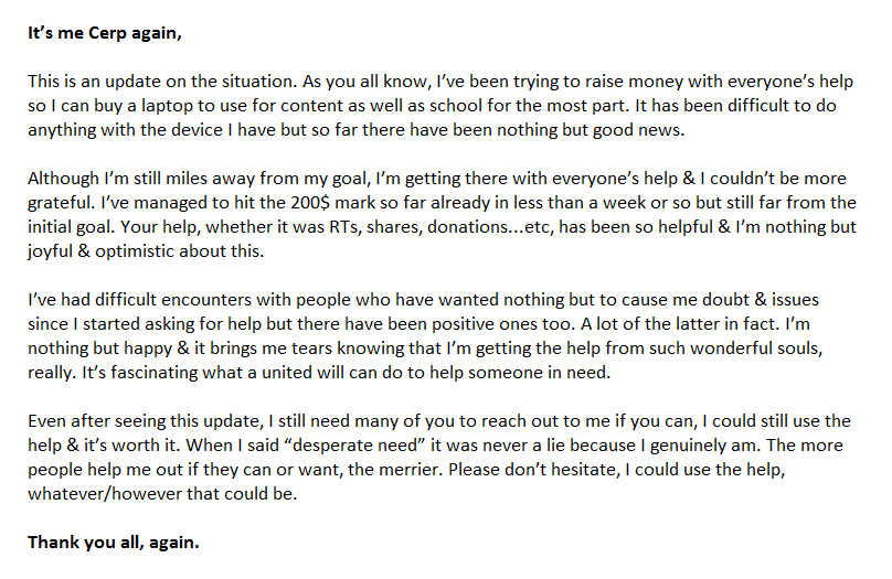Cerpentiz's tweet photo. 🧡 URGENT UPDATE 🧡

Please give it a full read &amp; help out if you can. It would mean a lot to me honestly, you don’t know how much.

✨ Link for after you read : https://t.co/ukhEzeq7qq https://t.co/Ny7kSSYZ4A
