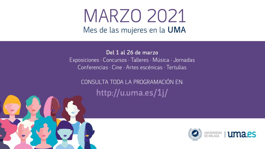 Recuerda que durante marzo celebramos en la UMA el mes de las #mujeres, con un amplio programa de actividades que puedes consultar aquí: u.uma.es/1j/
#Málaga #Mujer 
vía <a href="/InfoUMA/">Universidad de Málaga</a>