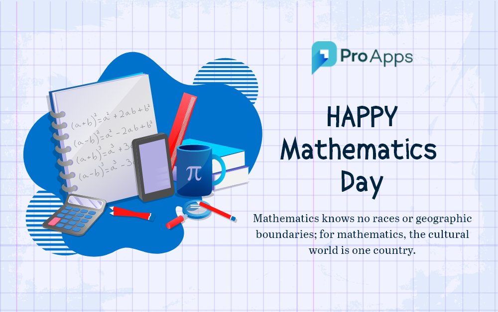 AppsChicago's tweet image. On the occasion of #InternationalDayofMathematics, we wish all your joys multiply and all your sorrows get subtracted from your life….. Best wishes to all of you from #ProApps !