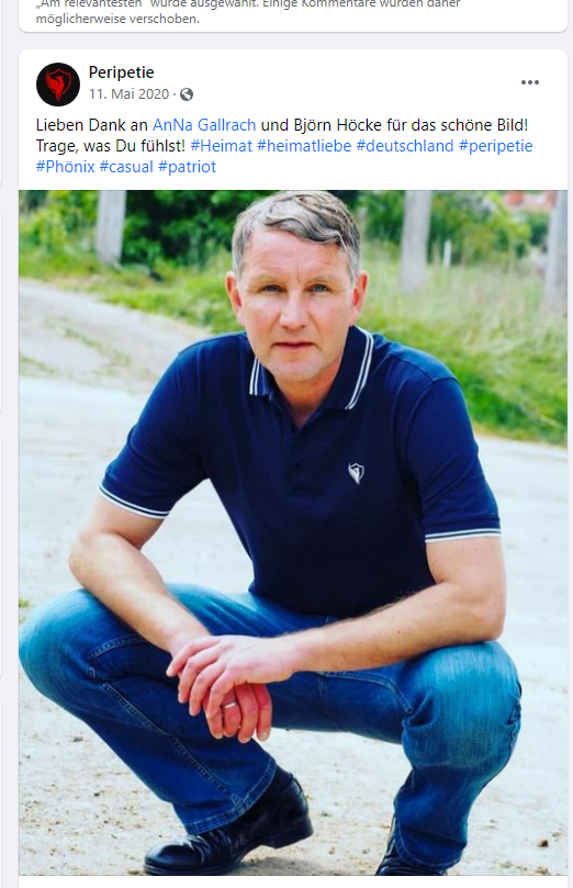 SvenIsHell's tweet photo. Sowohl #LillyThüringen als auch Ignaz tragen u. bewerben "Peripetie"-Klamotten. Wo die Marke polit. zu verordnen ist, seht Ihr u.a. auf deren FB-Seite. Naggert, Zloch, Höcke u. Kameraden tragen/trugen sie.
#Recherche-Thread d. @IbDoku: https://t.co/qoivLYZ7H5
#Steup https://t.co/OMNGUGZUq2