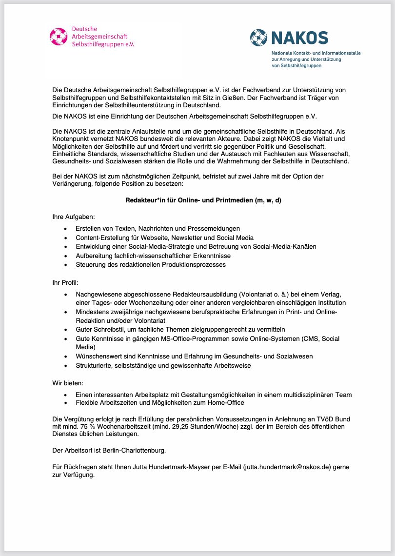 nakos_'s tweet photo. Stellenangebot: Wir suchen eine*n Redakteur*in für Online- und Printmedien: https://t.co/YevgEwCNlL https://t.co/zGECPK9vYo