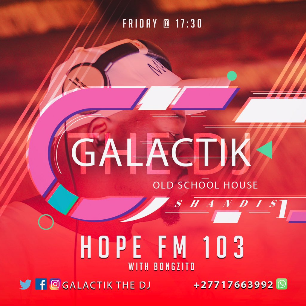 Galactik002's tweet photo. Si on today at 17:30 on Radio Hope Fm 103. 
#thedriveclub from 15:00-18:00 with Bongzito 

Danko Old School House https://t.co/01z1eDLyEj