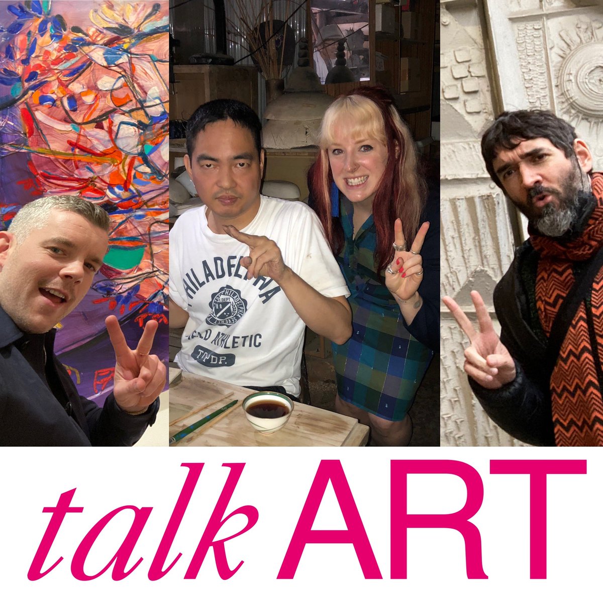 Talkart's tweet photo. 🎨🇯🇵🎉❤️🙏✨🗽New #TalkArt! We meet #JenniferGilbert @J_L_Gallery curator, gallerist and champion of #OutsiderArt to discuss the work of Japanese artist #ShinichiSawada & his first solo exhibition in #NewYork at @V_over_M #VenusOverManhattan! Listen free: https://t.co/5fZlRcb3Uv https://t.co/rmjmKkNak9