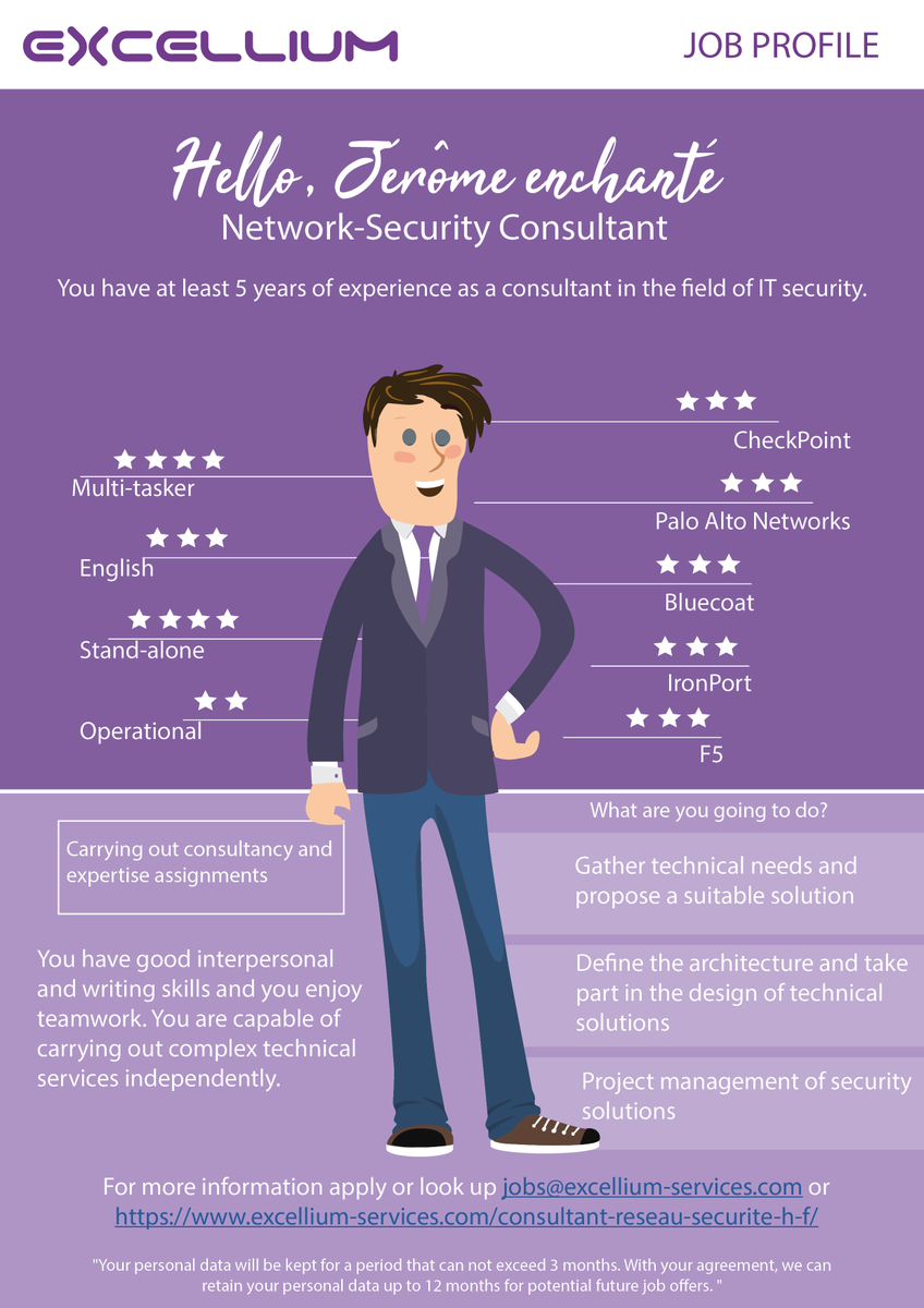 📢#Recruiting Looking for new professional challenges? Do you want to be part of a great team? Great! We're currently looking for a Network Security Consultant. 
Not concerned? Share the word! 📞
ow.ly/l5yw50DWa7Z
#Cybersecurity #Technologia #Careers #Belgium #Job