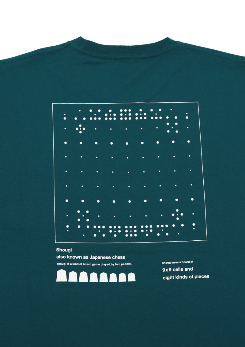 グラニフ 将棋tシャツ 将棋の初期配置をドットの強弱で表現 駒の強さを表現しているようです ぱっと見 将棋とわからないところもポイント 胸ポケには駒を刺繍 グラニフ Graniph T Co Tldjisublq