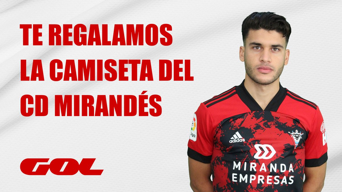 🎁 ¡TENEMOS REGALO! ¿Quieres ganar la camiseta del <a href="/CDMirandes/">Club Deportivo Mirandés</a>?

📝 Pasos:

🔄 Haz RT
❤️ Sigue a <a href="/Gol/">GOL PLAY</a> 
📲 Deja un comentario del #MirandesEspanyolEnGol 

⌚️ 21h | <a href="/CDMirandes/">Club Deportivo Mirandés</a> 🆚 <a href="/RCDEspanyol/">RCD Espanyol de Barcelona</a>