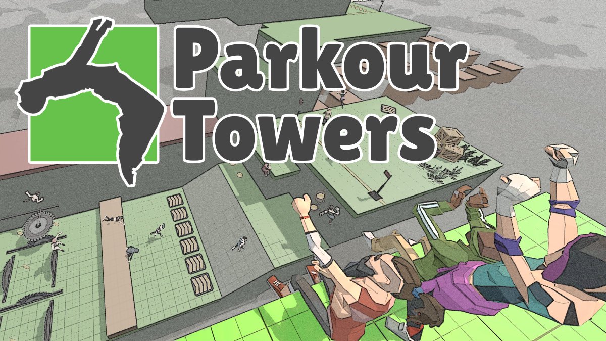 Here's the new cover for our game Parkour Towers we're building in 2021. How do you like it?

#indiedev #parkourtowers  #lowpoly #madewithunity #unity #unity3d #gamedevelopment #gamedev  #gamedevelopment #game #indiegamedev #gamedesign #games #gameart #gamesförderung