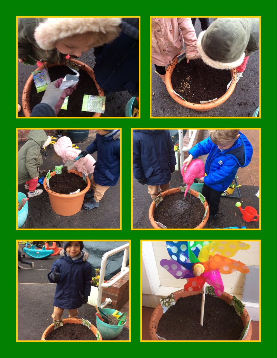 Look at our herb garden! Thank you <a href="/IngsLane/">Ings Lane</a> for the seeds. Red Base planted different herbs and we can’t wait to see them grow in our outdoor area #wearewheeler