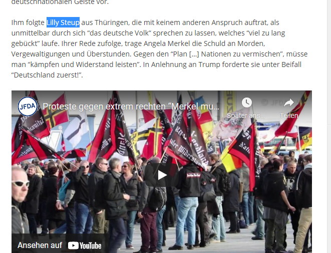 SvenIsHell's tweet photo. Was #LillyThüringen so von sich gibt und gab, könnt Ihr hier am Beispiel des bereits erwähnten "Merkel muss weg!"-Aufmarsches in #Berlin nachlesen: https://t.co/i0HhQo1hrx
#Steup #recherche https://t.co/e3LuF0FAdN