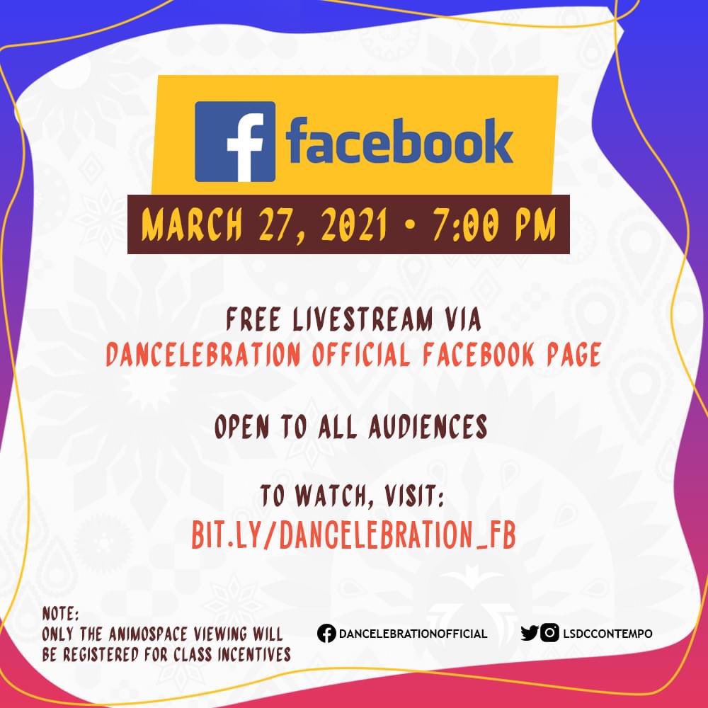 lsdccontempo's tweet photo. Want to know how, where, and when to watch DANCELEBRATION: Showcase of Champions? Here’s a quick guide! 😉

This year’s Dancelebration is free and open to all audiences worldwide. Come Dancelebrate with us on these dates! We hope to see you there 🥳 https://t.co/bdDKoPGR7V