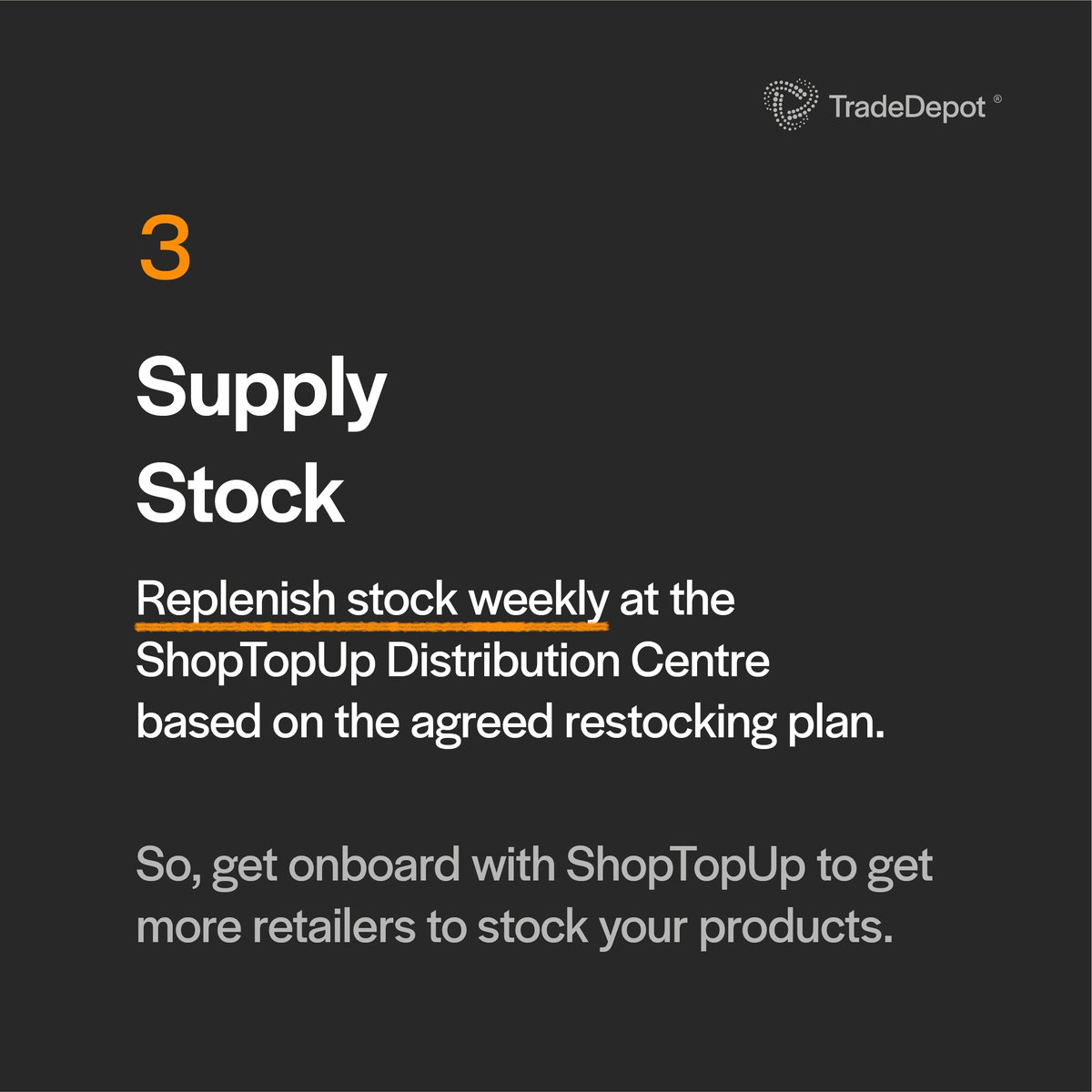 We will always give you the best when it comes to reaching retailers with your products in Africa.
We remain your channel to retail stores in Africa.