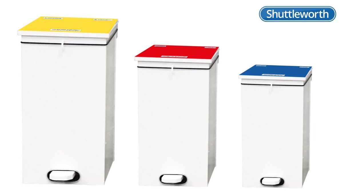 ShuttleworthMed's tweet photo. Available for immediate dispatch, Shuttleworth Soft Closing Pedal Bins are designed to keep your #hospital, #clinical setting and #covid19 vaccination centre a #safe and hygienic environment for you and your patients. 

View our collection here: https://t.co/sEzUic1xDl https://t.co/hD9NkhupG2
