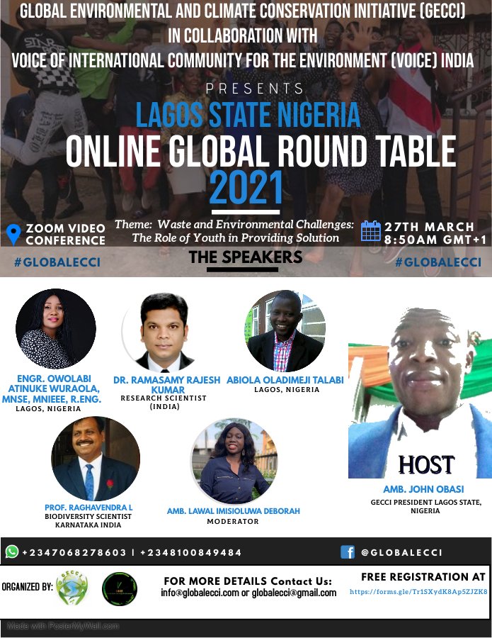 GlobalECCI's tweet photo. We're happy to announce the Lagos State Nigeria Online Global round table  on 27/03/2021 at 8:30Am GMT+ 1.

Participants who are interested, are invited to fill this fom 👉https://t.co/V2ZpQlsSTl

For More details or sponsorship
@ email globalecci@gmail.com https://t.co/awKO1WMDjE