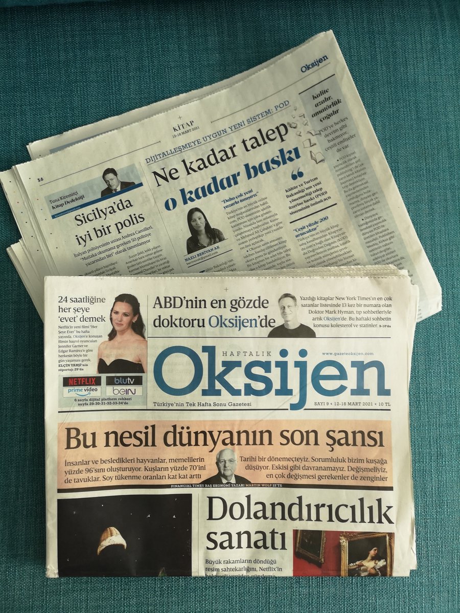 Bugün günlerden Oksijen 💙 konumuz POD (Print on Demand) sistemi. Teşekkürler Mehmet Ali Çalışkan, teşekkürler Faruk Akhan. <a href="/eliftanriyar/">Elif Tanriyar</a> <a href="/GazeteOksijen/">Oksijen</a>