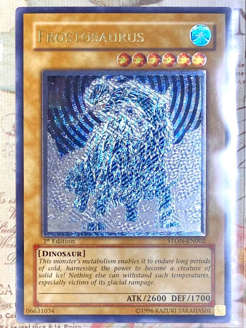 遊戯王【EU版】フロストザウルス レリーフ 1st 英語