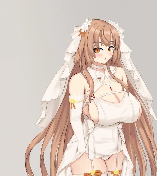 胸が大きすぎて胸下見えないから自分がすごい恰好してるのに気が付いてなさそうなイサカ#少女前線 #ドルフロ #GirlsFrontline #소녀전선 