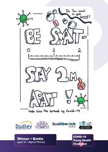 Dudley Y H Champions (part of Dudley Cvs) (@yhcdudley) on Twitter photo We are proud to announce the winners of a covid poster competition run by DYHC and <a href="/dudleymbc/">Dudley Council</a> and <a href="/DudleyCVS/">Dudley CVS</a> to support efforts to end the pandemic. Thank you to everyone who entered as well our YHC’s who judged the entries 😊 We are proud to announce the winners of a covid poster competition run by DYHC and <a href="/dudleymbc/">Dudley Council</a> and <a href="/DudleyCVS/">Dudley CVS</a> to support efforts to end the pandemic. Thank you to everyone who entered as well our YHC’s who judged the entries 😊