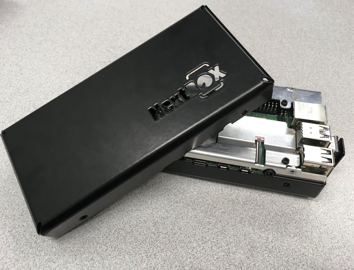 nitrokey's tweet image. Yeah! Yesterday we got some more casing samples. So this is what the finished NextBox can look like. What do you think?

#nextbox #nextcloud #nitrokey #opensource #kickstarter