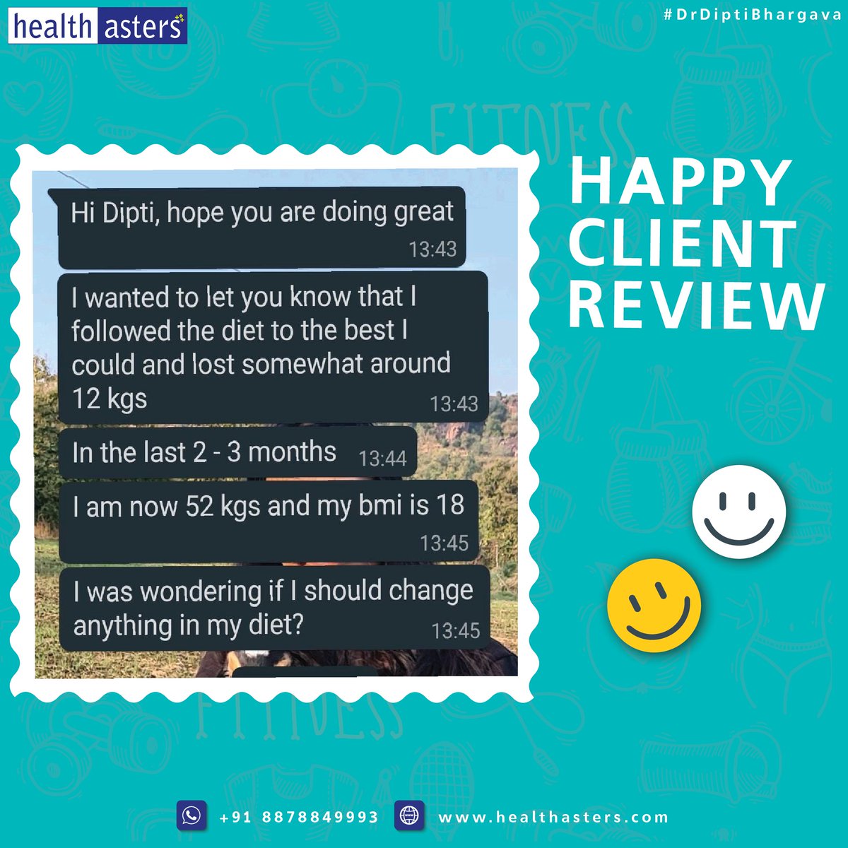 #weightlossreview #HappyClientReview
Lost 12 kg .
NO SUPPLEMENTS! NO TABLETS!
ONLY HEALTHY DIET PLANS.

You can lose that unwanted weight too,

WhatsApp us at +91 8878849993 to enroll and lose that unwanted weight by just eating right.
#healthyweightloss #weightloss #healthasters