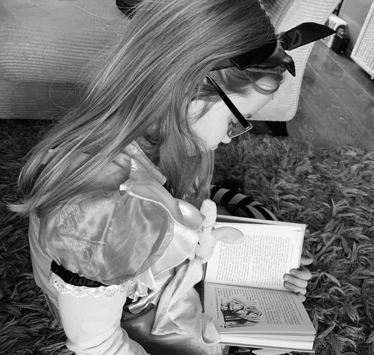 Shutterybug's tweet photo. Miss Alice is all ready for a belated #WorldBookDay @WhitegateSch @MissAdamsonWG https://t.co/k87uzI4TaC
