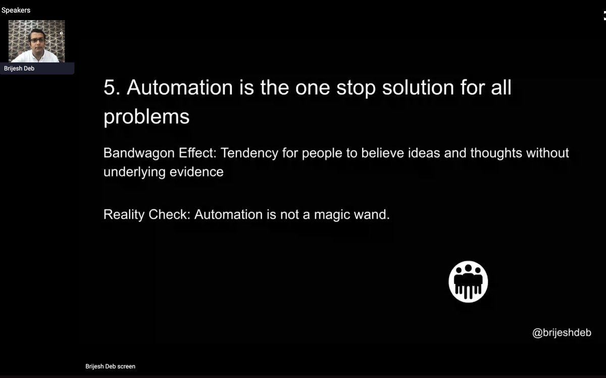 Automation is not the magic wand!

High time this is said out loud and thank you @brijeshdeb for doing it! 

Take a judicious approach in incorporating automation in your project and do a feasibility analysis of the tool is a must!

bit.ly/testfest-uk

#thetestfest #UK