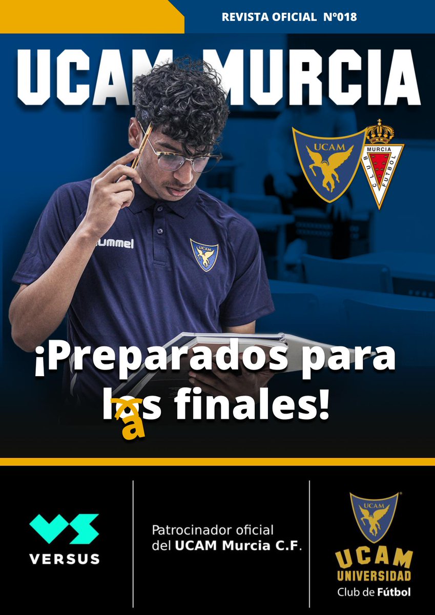 UCAMMurciaCF's tweet photo. Revista oficial 1⃣8⃣

🔹 Previa del #UCAMMurciaRealMurcia
🔹 Análisis del rival
🔹 Entrevista a @R_deVicente 
🔹 La opinión de @parrafolargo 
🔹 Qué fue de @tekio_29 

➡️ https://t.co/MLt11BYBcm

#PartidoPrimafrio https://t.co/m4lmbEALGE