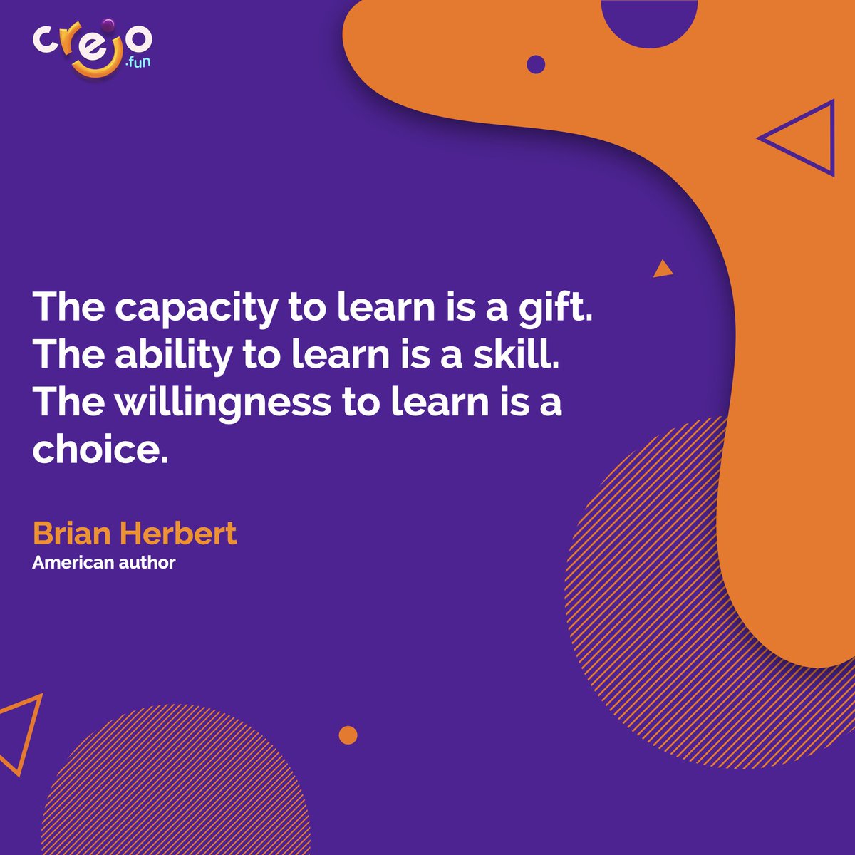 Crejo_Fun's tweet photo. Fully embracing that learning is a gift can fuel children and make them more open to learning skills that will help accelerate their learning potential.
So let’s enable the change-makers to adopt a growth mindset!
#CrejoFun #HappyChildren #Learning #Learnwithcrejofun https://t.co/mJYcmGXaeh
