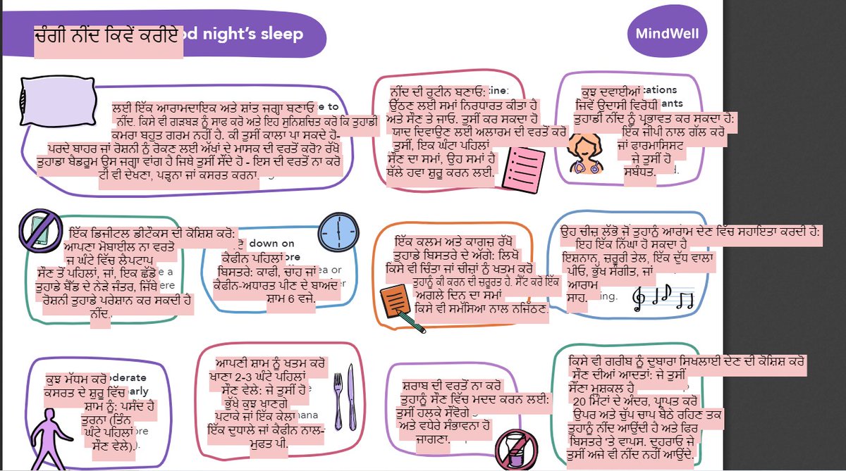 MindWellLeeds's tweet image. Thanks for the mention @MigrationYorks! We have #Browsealoud on our website, so you can translate pages &amp;amp; resources into other languages. See mindwell-leeds.org.uk/paper-resources &amp;amp; click on the orange icon to launch Browsealoud. Here&apos;s &apos;How to have a good night&apos;s sleep&apos; with Punjabi text.