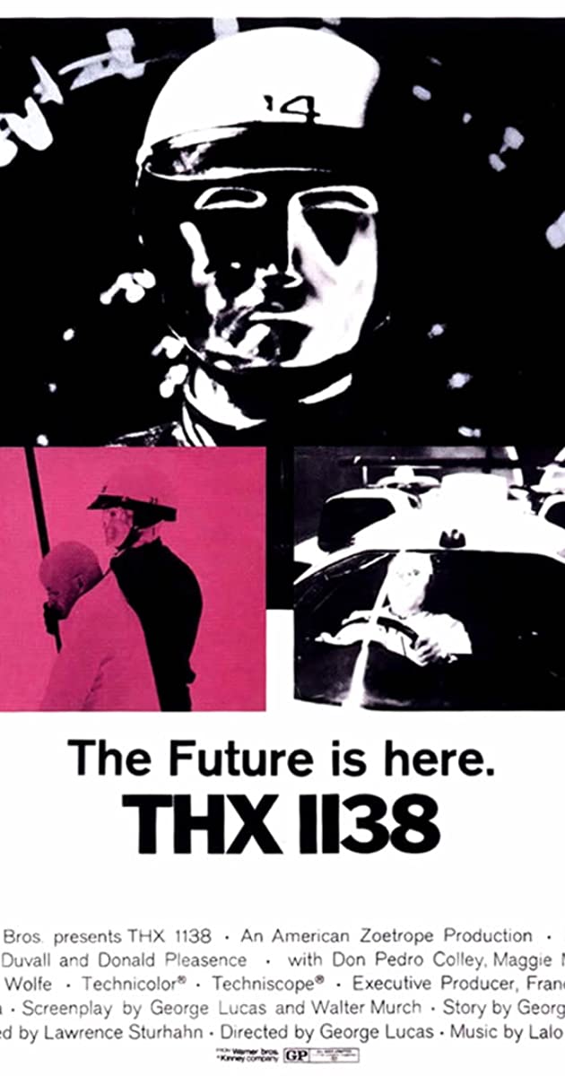 hervecoiral's tweet image. Nous fêtons aujourd'hui (sortie le 11 mars en réalité) le 50 ans de THX 1138, premier long métrage de George Lucas. 
P'tit thread