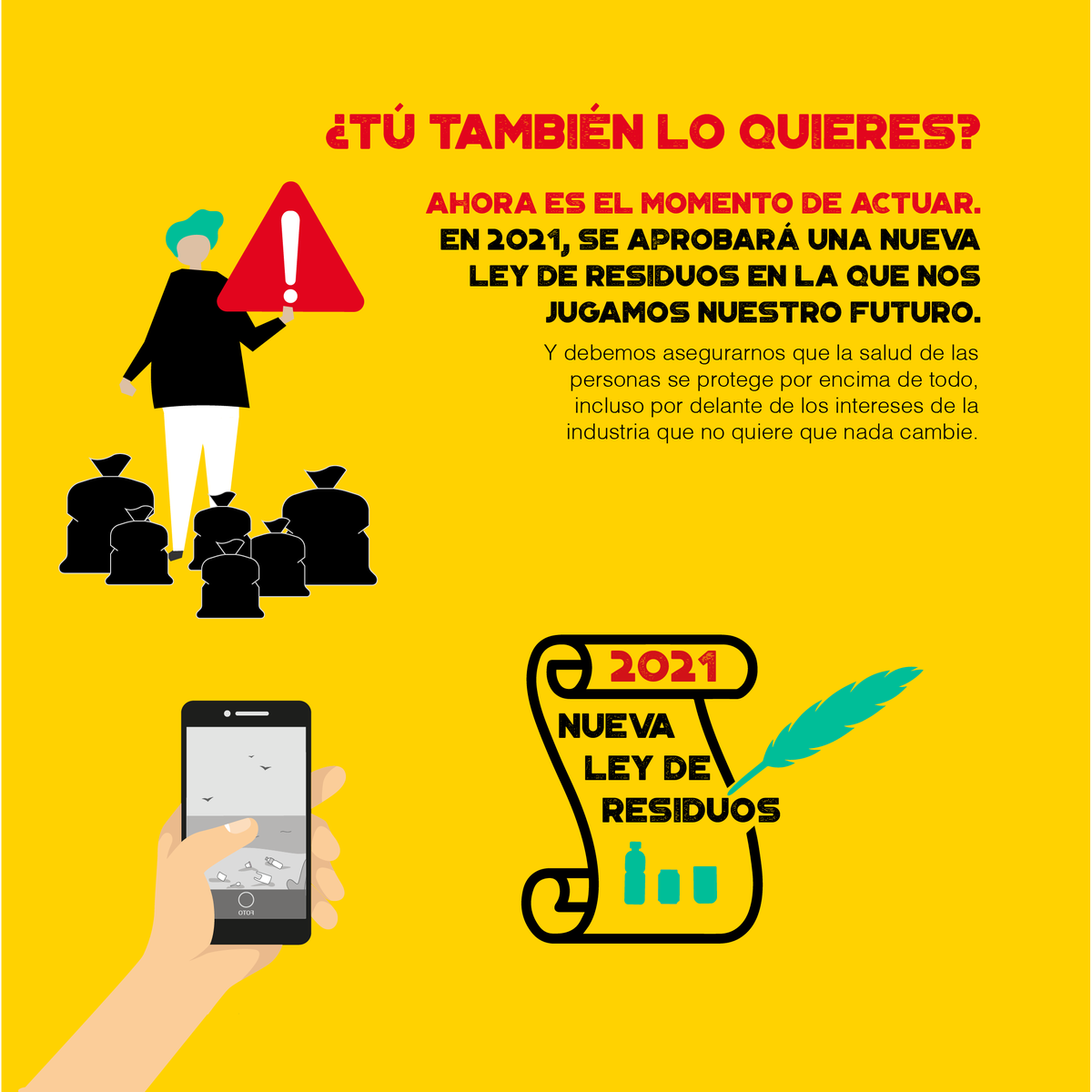 AmigosTierraEsp's tweet photo. Es el momento de tener una #LeydeResiduos que funcione. ¡Ya basta de #residuos de envases de #UsaryTirar por todas partes! 

Es hora de tomar partido. ¡Únete a la campaña de @_retorna y participa para decir #GobiernoDesplastifícanosYa!  Avancemos hacia un horizonte #ResiduoCero https://t.co/cxFtvPyYrX