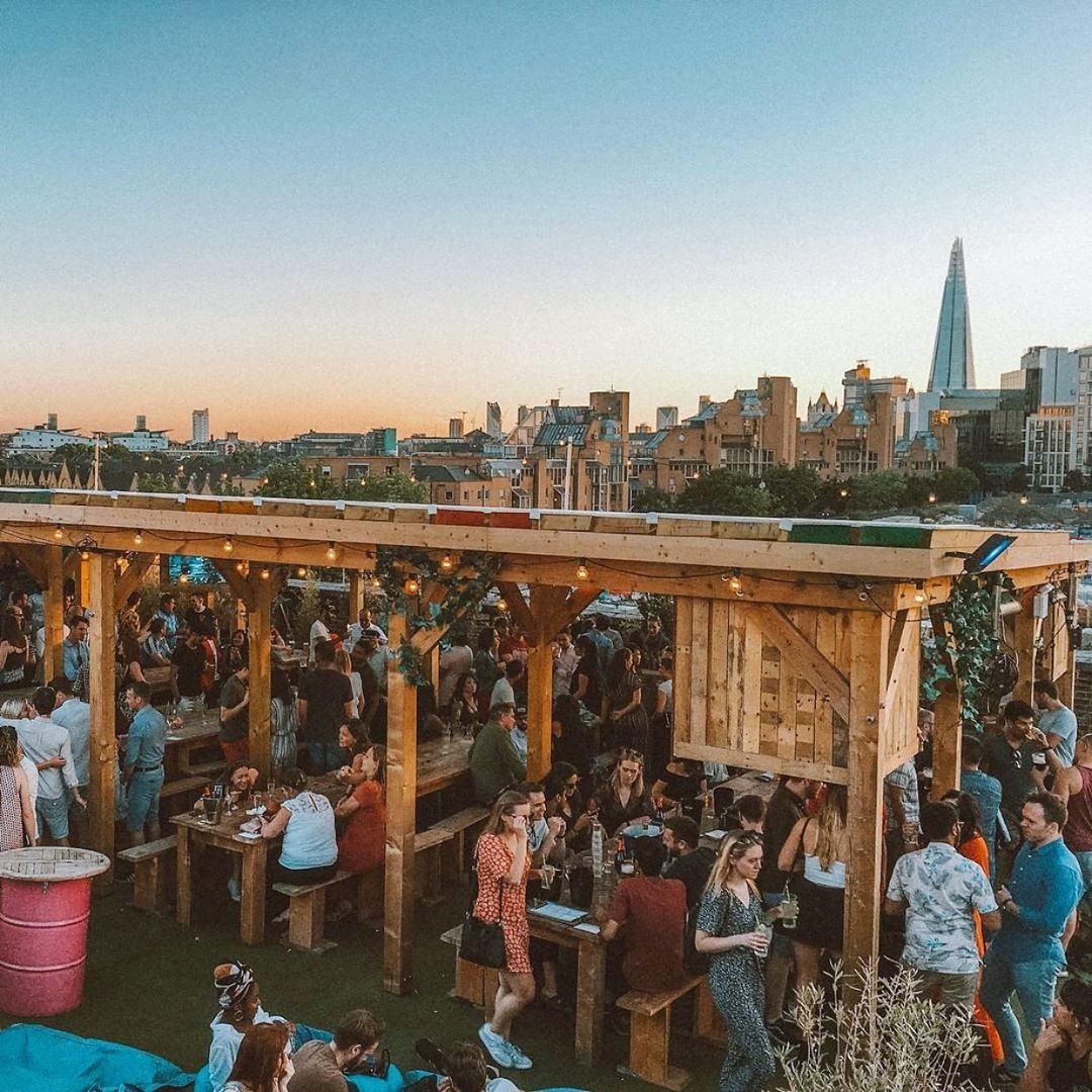 One of our all time fave photos by @paolakiggins. We can't wait to get back to this from 12th April. Did we mention we're fully Covid-secure, too? See you here... skylightlondon.com for bookings (dates filling up very fast!)  #skylightlondon