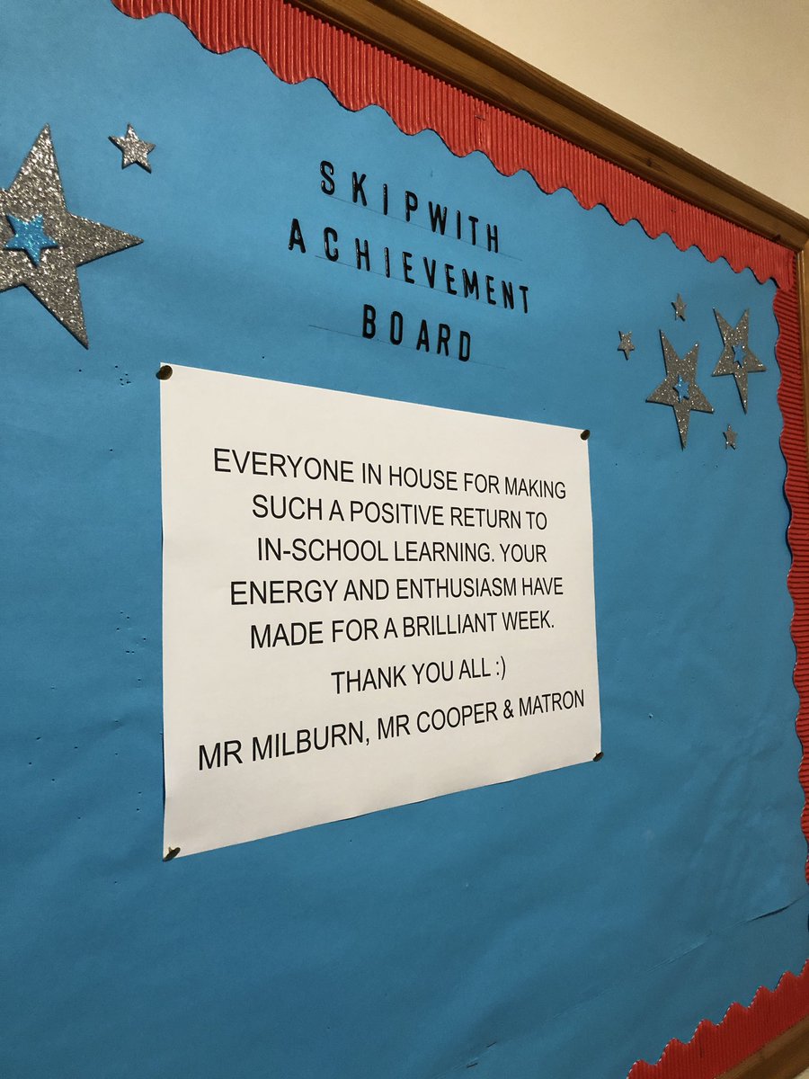 ShiplakeSkipwit's tweet photo. Everyone makes the House achievement board this week! It has been wonderful to have everyone back.
#ShiplakeSkipwith 
#ShiplakeInspirational https://t.co/Om4IexfLUR