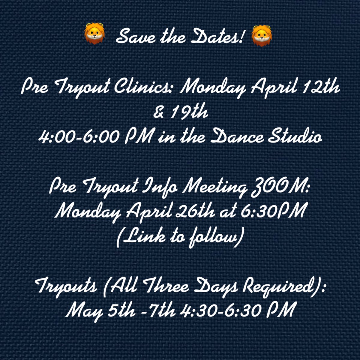 Calling all Dancers! Current students and Class of 2025 alike are welcome to attend upcoming tryouts for the 2021-2022 Season! Contact Coach Maggie with questions mwiener@saintviator.com link with participation waiver and info in bio.