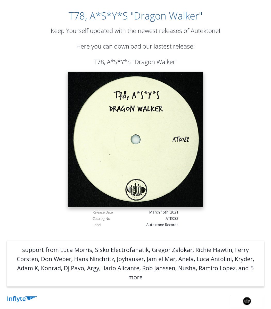 Cheers <a href="/Joyhauser1/">Joyhauser</a> for the review "BOMB! Thanks amigo's"
inflyteapp.com/r/0vzkpm