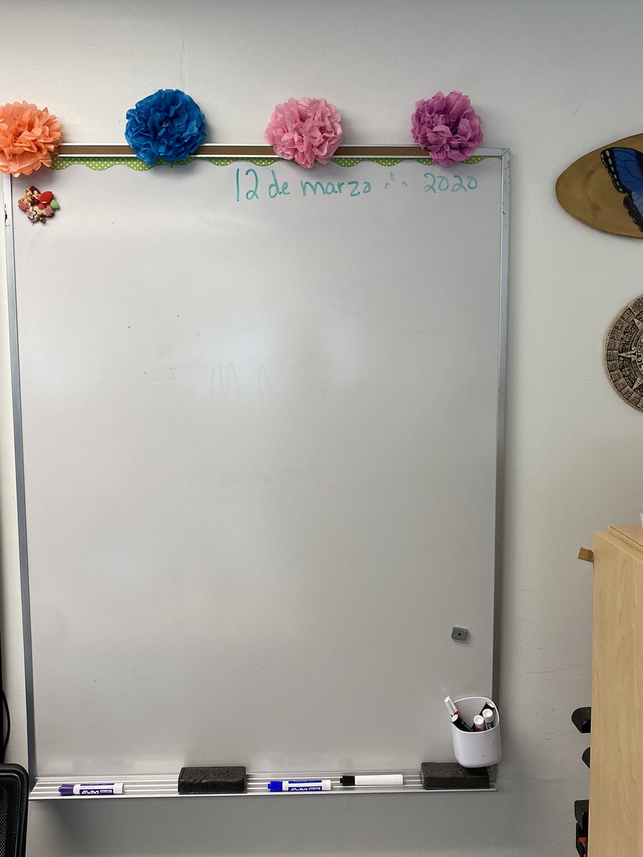One year ago today was the last “normal” day of school we had. The date is still on my board today. #pandemicanniversary #teachinginapandemic