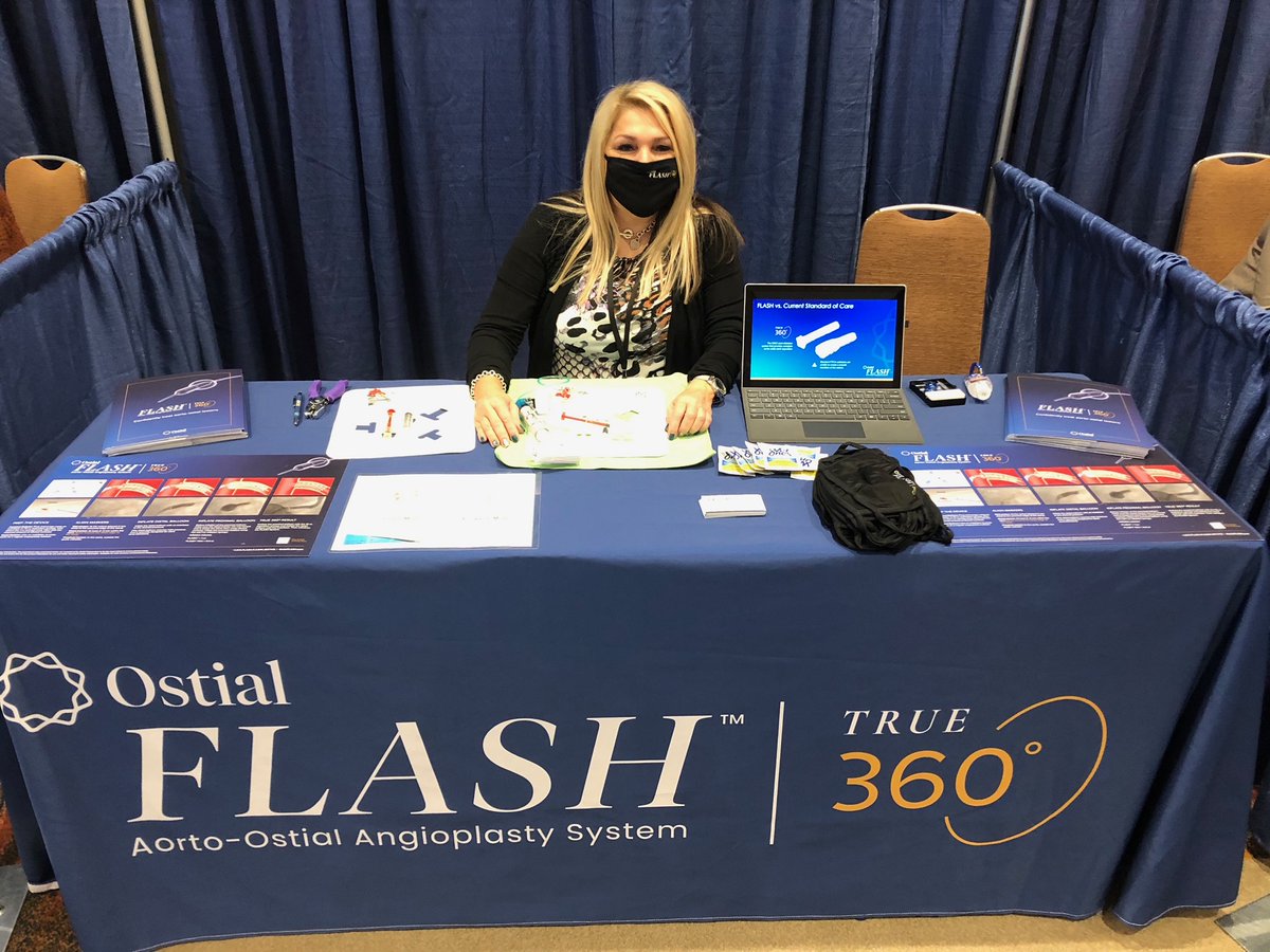 VergeMedical's tweet photo. It feels good to be back in the exhibit hall! Drop by booth 19 and learn how to master your challenging aorto-ostial cases. #FLASH #true360, #SIF2021 @mikeandtruki @SIFCardiology https://t.co/2eJPt9WSXd