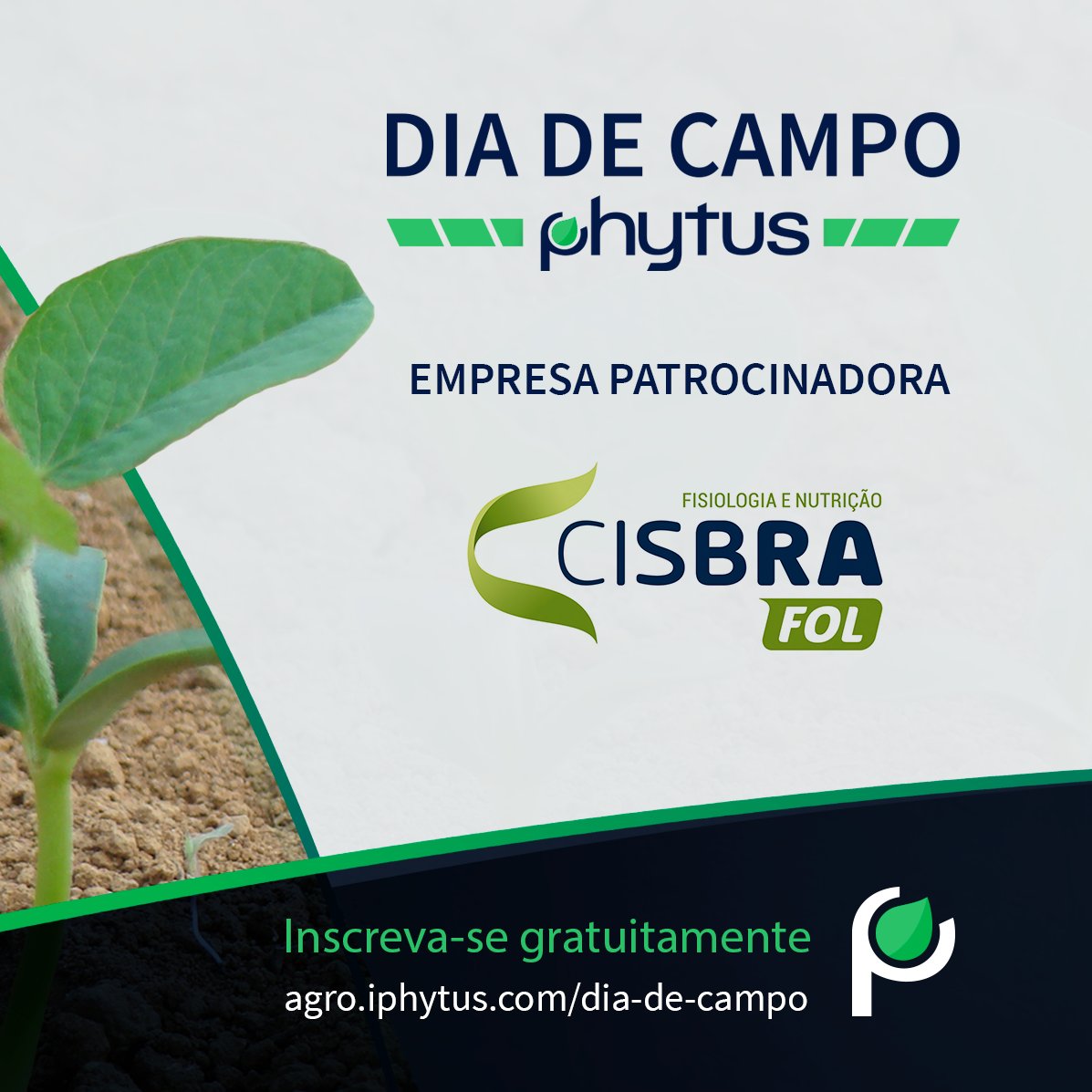 iphytus's tweet photo. 🌱 Conheça os patrocinadores do evento:
A Cisbra Fol é uma empresa química para altas performances na Produtividade.
A empresa dispõe de soluções em Fisiologia e Nutrição.

-
Inscreva-se gratuitamente em
https://t.co/JpQA0Sds38

#agro #agricultura #agricola #ciencia @cisbrafol https://t.co/T3cFP77Pb4